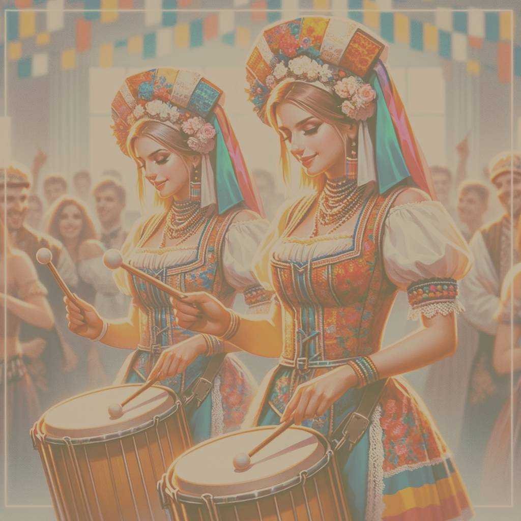 Барабанщицы и шофары на религиозную Бат мицву