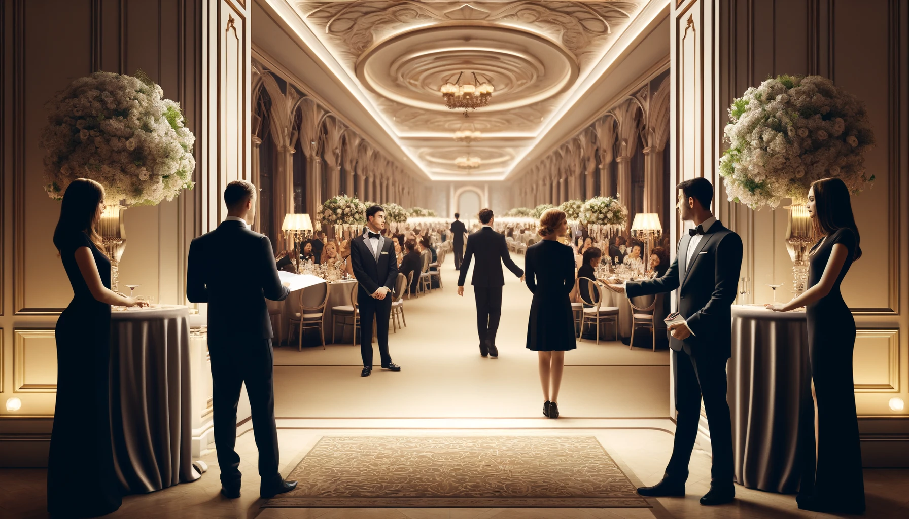 Встреча гостей с элегантностью